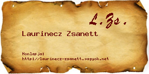 Laurinecz Zsanett névjegykártya